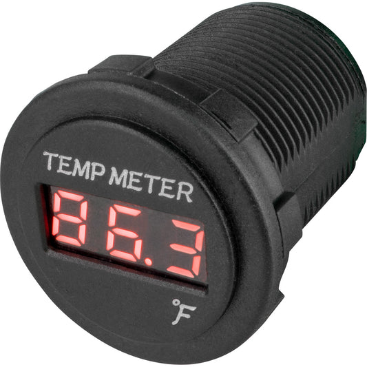 Sea-Dog Round Red LED Temperature Meter [421618-1]