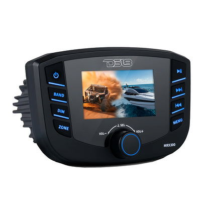 DS18 Marine Headunit TFT Screen - 3 Zones - 4V Output - Bluetooth - RDS 4x50 Watts [MRX300]