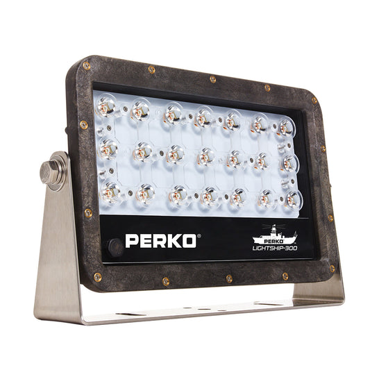 Perko Lightship 100 LED High Performance Floodlight - 12/24V - Black [1643100F0B]