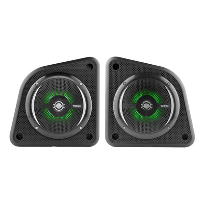 DS18 Universal Shallow Enclosure w/100W Marine Speaker - Black [EN6SLIM/BK]