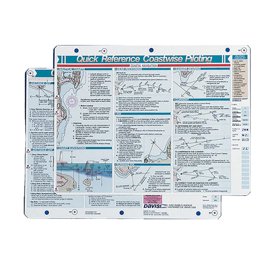 Davis Quick Reference Coastwise Piloting Card [126]