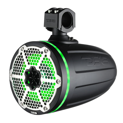 DS18 Hydro 6.5" Neodymium Wakeboard Speakers w/1" Driver and RGB LED Lights - 450W - Black [NXL-X6TPNEO/BK]