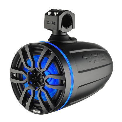 DS18 X Series HYDRO 6.5" Wakeboard Pod Tower Speaker w/RGB LED Lights - 300W - Matte Black [NXL-X6TP/BK]